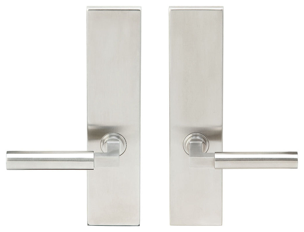 Aurora Lever, Tubular Full Dummy Pair, Right Hand, Satin Stainless Steel