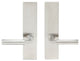 Aurora Lever, Tubular Full Dummy Pair, Right Hand, Satin Stainless Steel