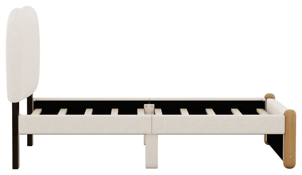 Gewnee Twin Size Upholstered Platform Bed