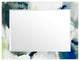 "Ephemeral" Beveled Mirror on Printed Abstarct Tempered Art Glass, 40x30"