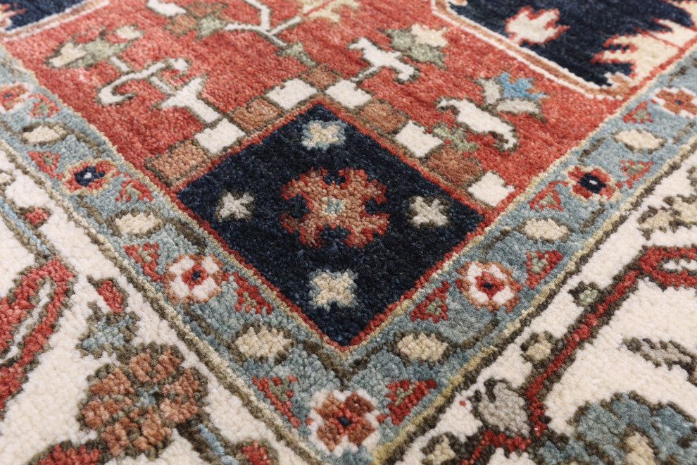 Hand Knotted Persian Fine Serapi Wool Rug 8' 0" X 10' 0" - Q16032