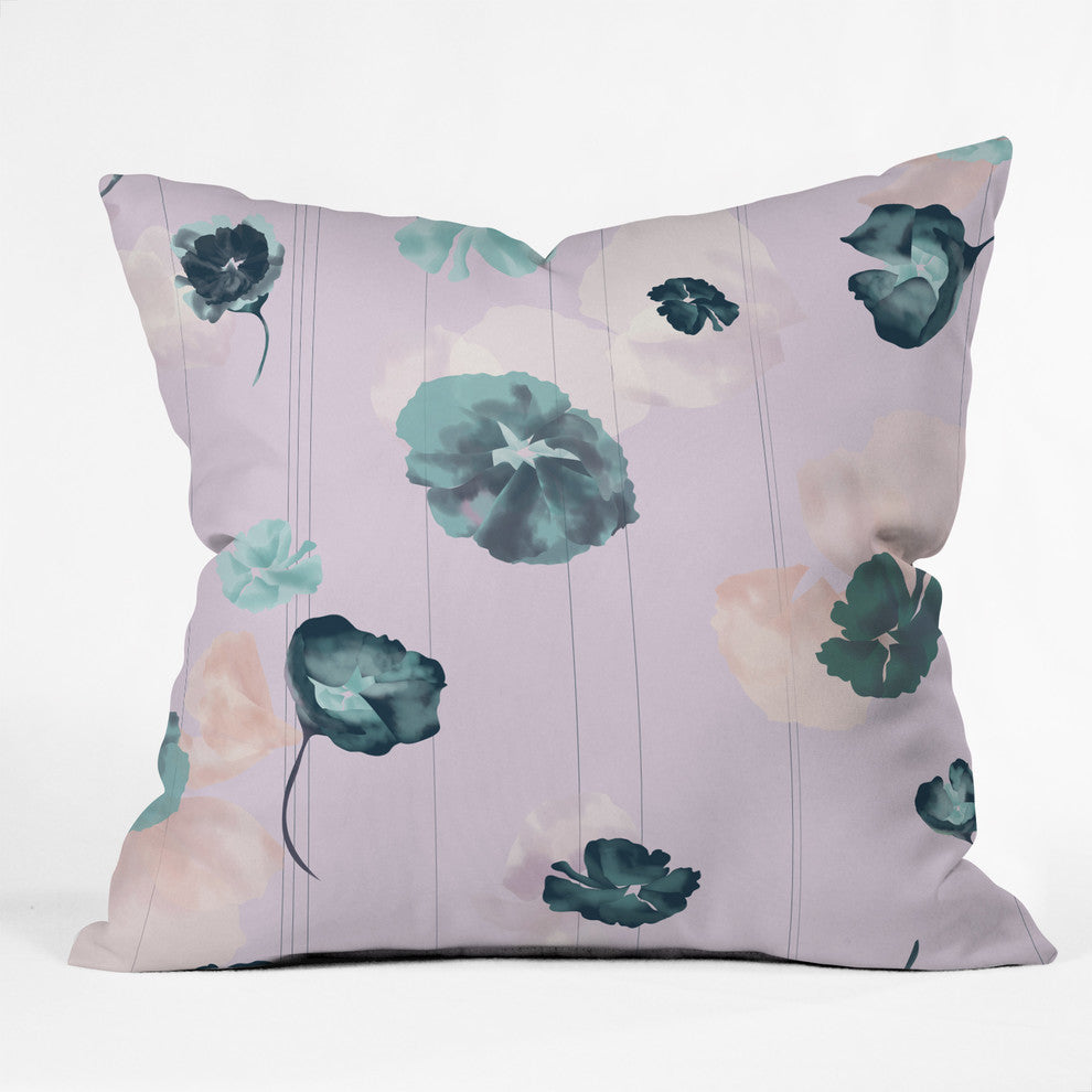 Deny Designs Khristian A Howell Mademoiselle In Lavender Outdoor Throw Pillow
