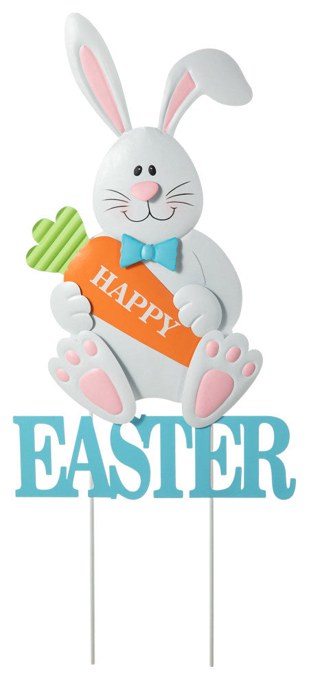 30"H Easter Metal Bunny Yard Stake
