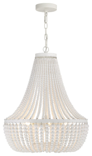 Rylee 6 Light Matte White Chandelier