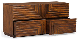 Maze Solid Wood Low Dresser