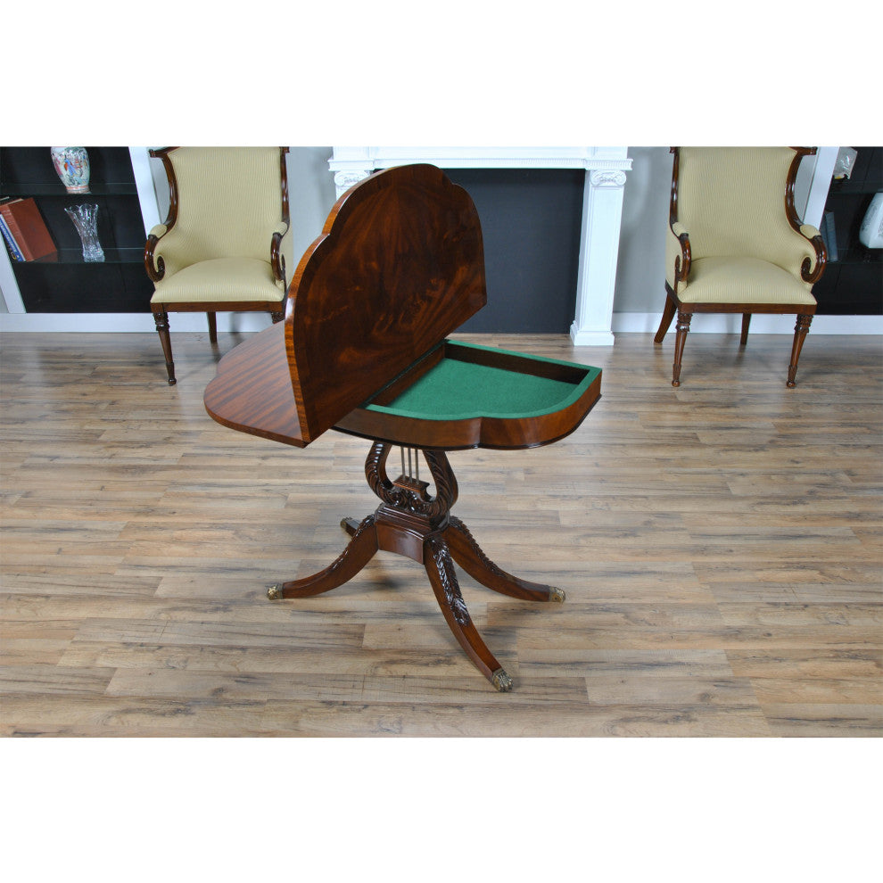 Lyre or Harp Game Table