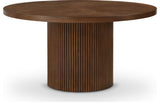 Belinda Beech Wood Dining Table, Brown, 59"Wx59"Dx30" H
