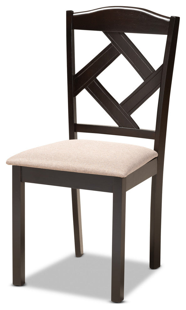 Bernetta Modern 7-Piece Dining Set, Sand