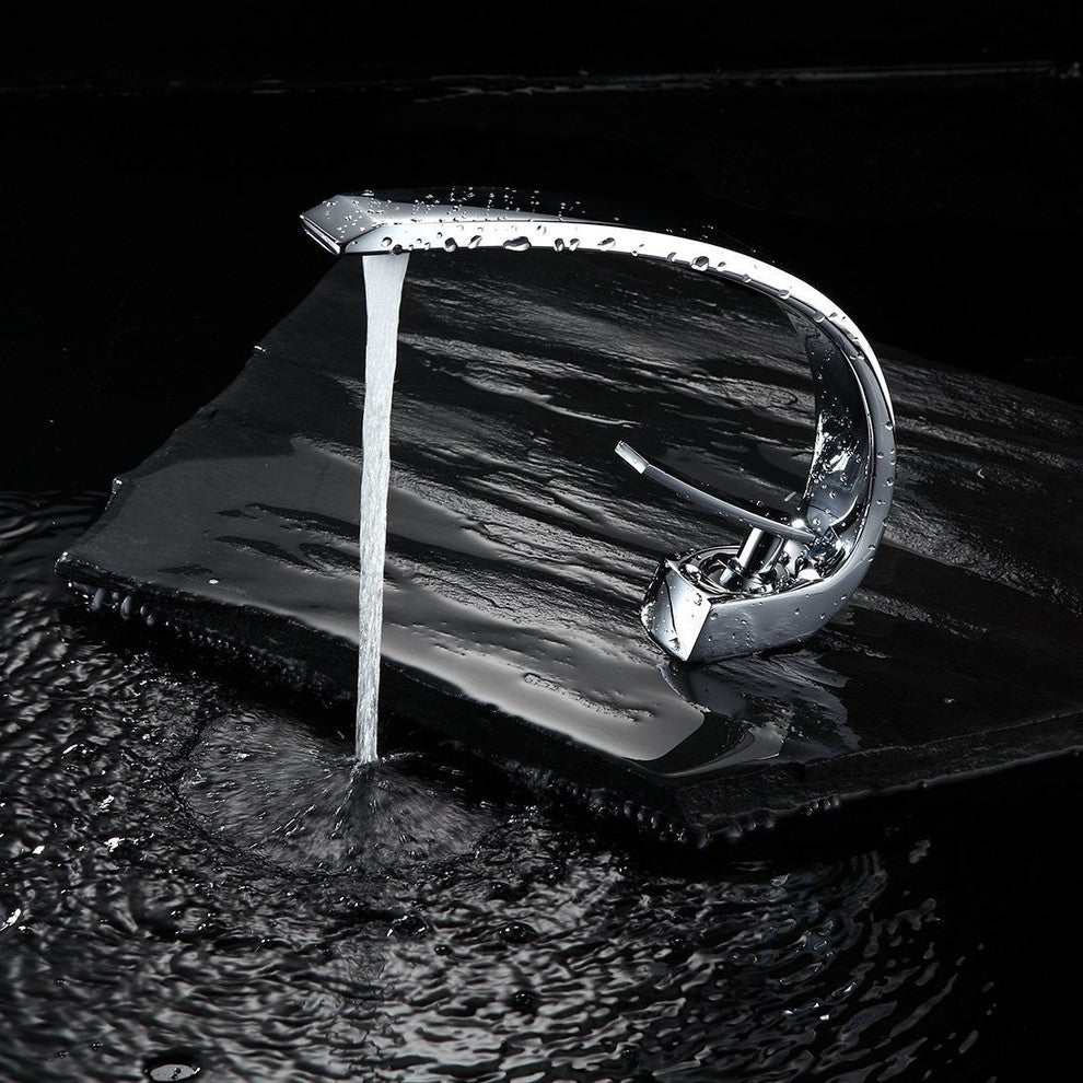 Geneva Chrome Bathroom Sink Faucet