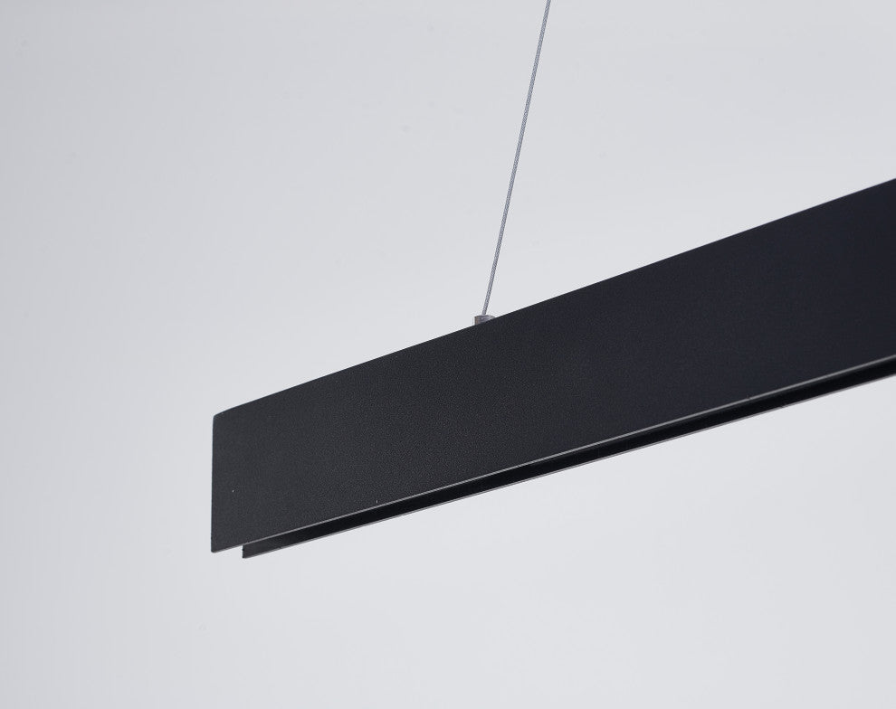 Metal and Acrylic "Y" Shaped Frame LED Light Fixture, Black