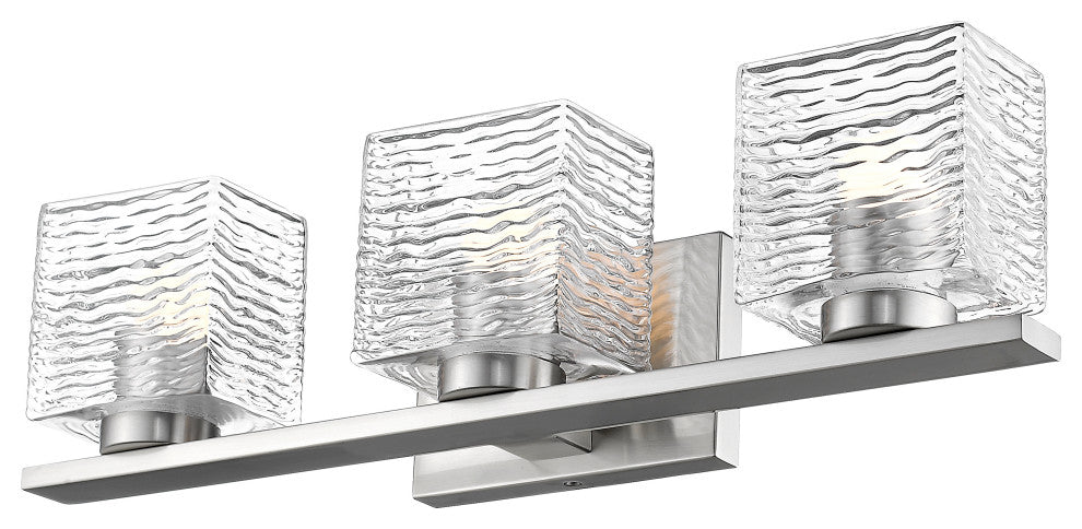 Z-Lite 3 Light Vanity, Brushed Nickel, 336-3V-BN-LED