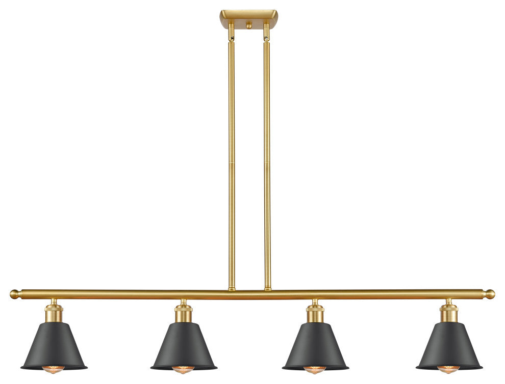 Innovations 516-4I-SG-M8-BK-LED 4-Light Island Light, Satin Gold