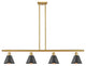 Innovations 516-4I-SG-M8-BK-LED 4-Light Island Light, Satin Gold