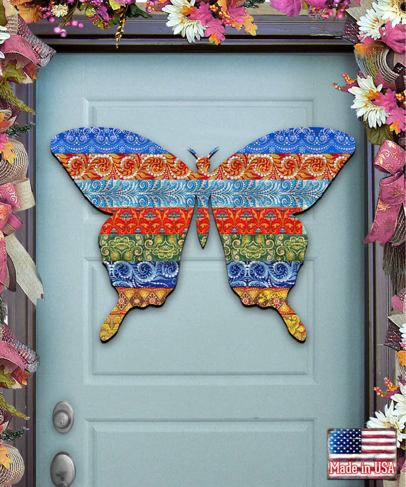 Quilted Butterfly Door Hanger