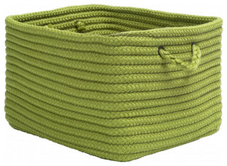 Colonial Mills Basket Modern Farmhouse Home Pea Green Rectangle