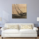 "Regatta" Wall Art Giclee Printed On Solid Fir Wood Planks