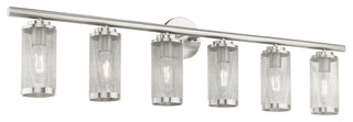 Livex Lighting Industro 6 Light Brushed Nickel Extra Large Vanity Sconce