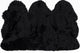 3' x 5' Black Natural Sheepskin Area Rug