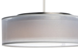 Maxim 10224 Prime 16"W LED Pendant - Grass Cloth / Oil Rubbed Bronze
