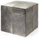 Gray Toned Cowhide Ottoman