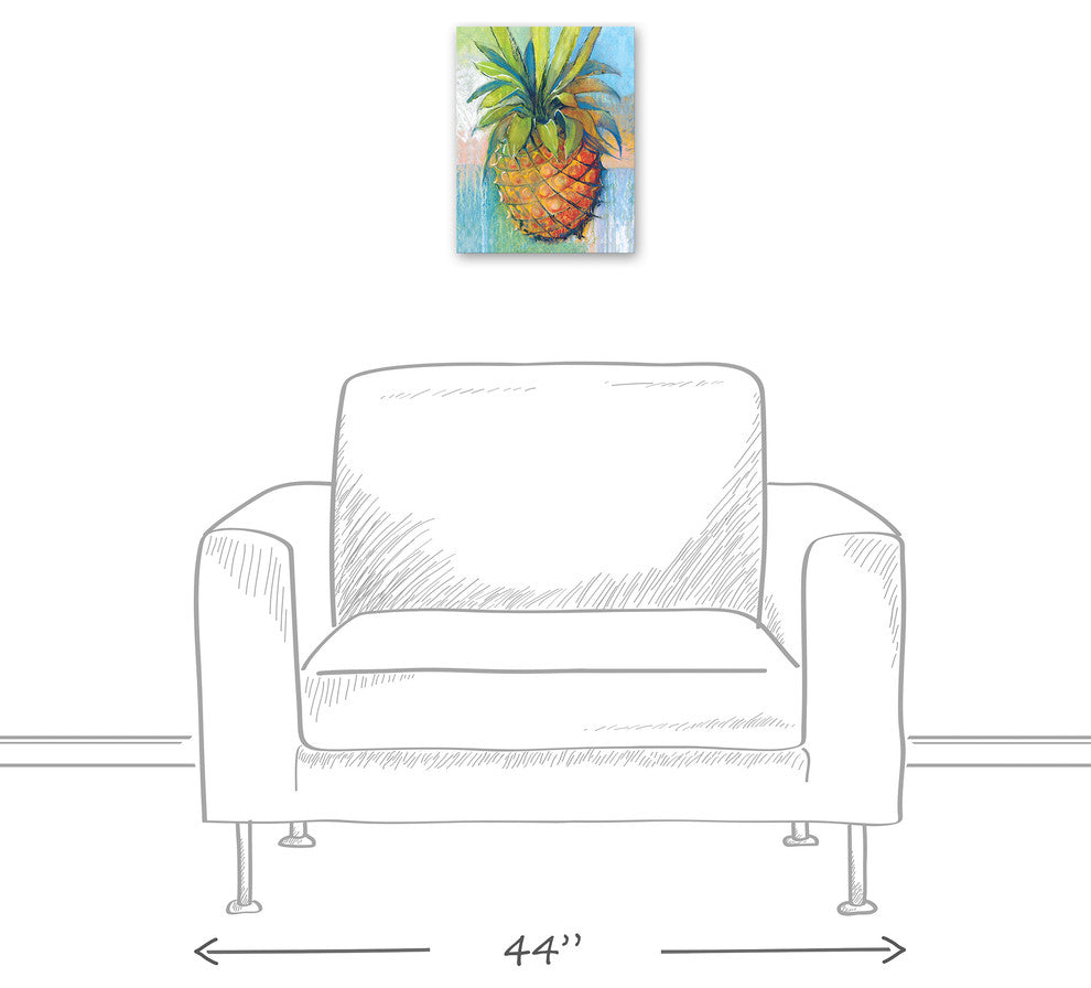 Tropical Pineapple 11x14 Canvas Wall Art