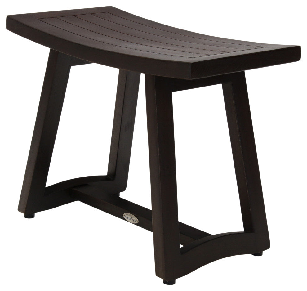 Patented 24" Asia Buru Mocha-Shield Teak Shower Bench
