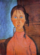 Amedeo Modigliani Girl With Pigtails, 21"x28" Wall Decal Print