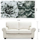 "Blossoms" Flower Wall Art Frameless Free Floating Tempered Glass
