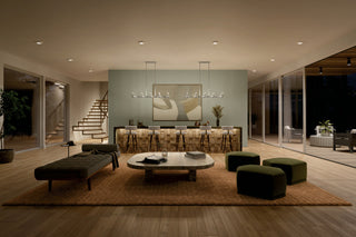 Kichler Erzo 50" 10 Light Linear Chandelier, Satin Nickel, 52614SN