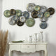 5' x 2.5' Embossed Metal Disc Wall Art Decor