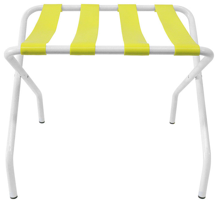 Pamaleta Luggage Stand, Yellow on White