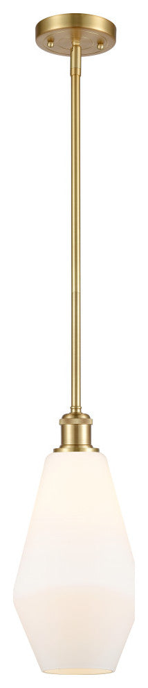 Innovations 516-1S-SG-G651-7-LED 1-Light Mini Pendant, Satin Gold