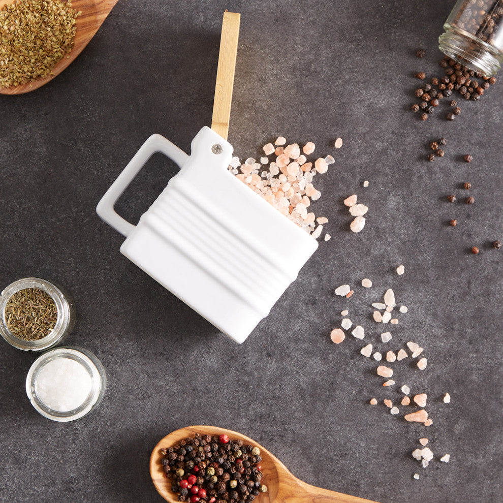 Stoneware Salt Box