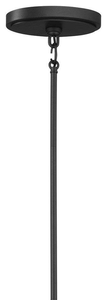 Freesia 44.5" 8 Light Oval Chandelier, Textured Black