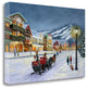 "Christmas VIllage" By Julie Peterson, Giclee Print on Gallery Wrap Canvas