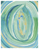 "Terrain Gilded I  Center" Digital Paper Print by Sue Schlabach, 30"x37"
