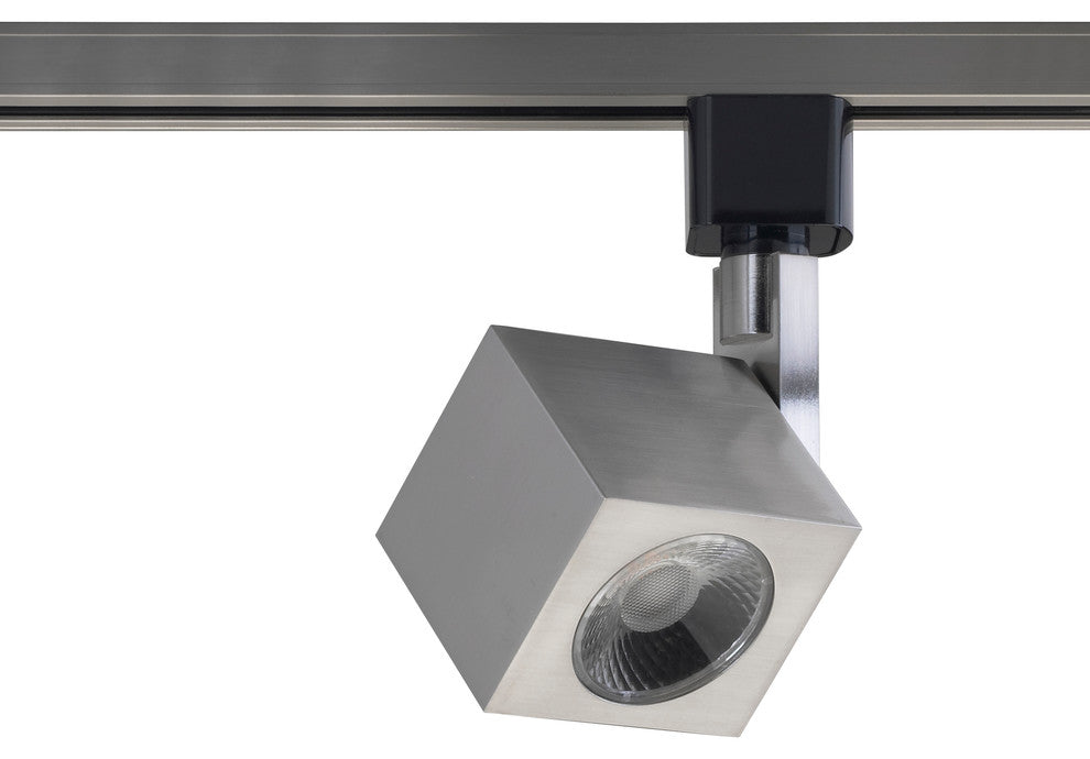 Nuvo 1-Light LED Track Head Light Fixture, Brushed Nickel