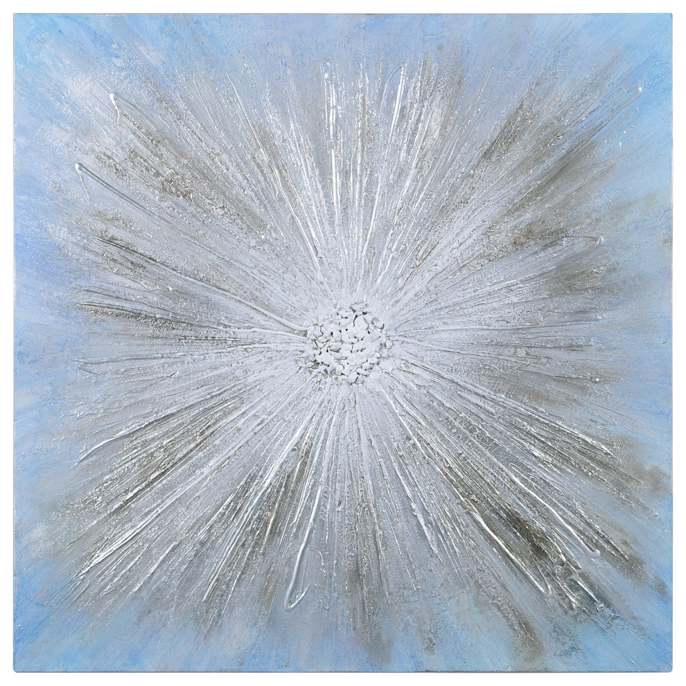 Supernova Abstract CanvasTextured Metallic Hand Painted Wall Art