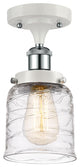 INNOVATIONS 916-1C-WPC-G513 1-Light Semi-Flush Mount White and Polished Chrome