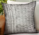 Plutus Epoxi River Gray Dobby Luxury Outdoor/Indoor Throw Pillow, 22"x22"