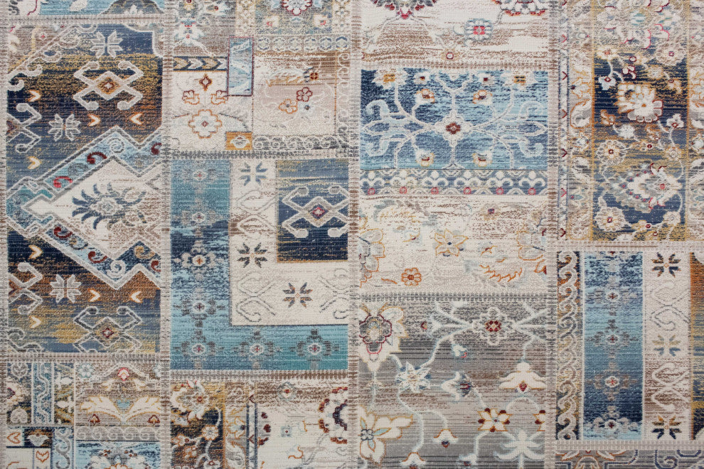 Noori Rug Low-Pile Cecil Ivory/Blue Rug