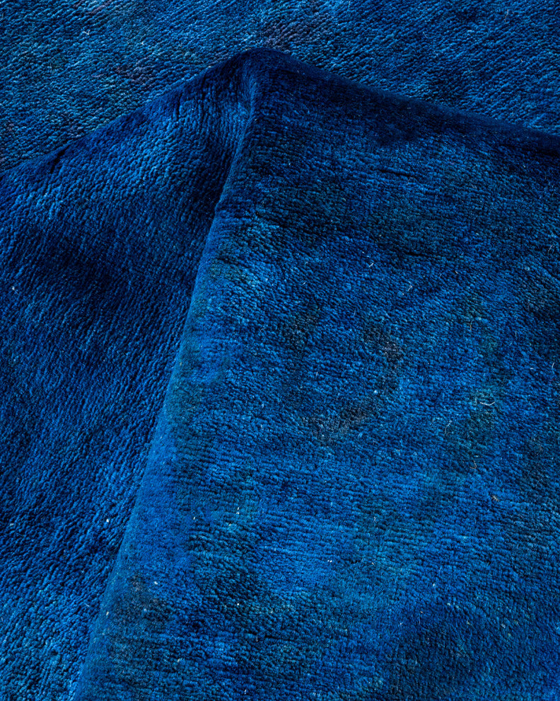 Vibrance, One-of-a-Kind Handmade Area Rug Blue, 18'3"x9'1"