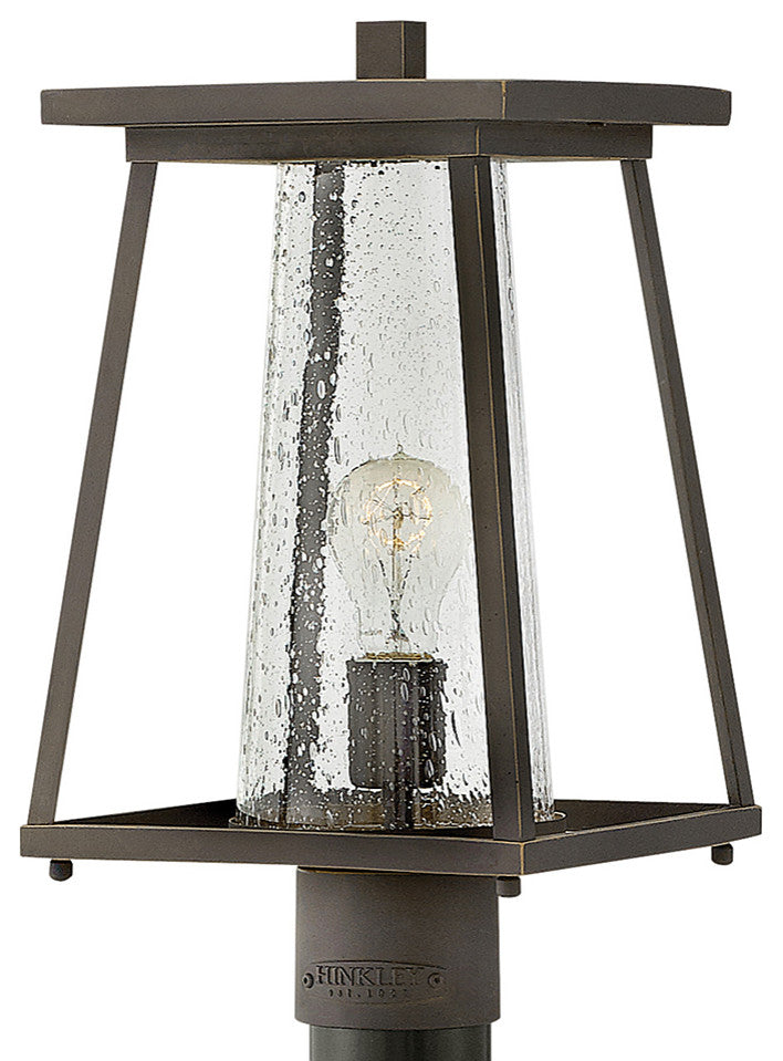 Hinkley Burke Medium Post Top Or Pier Mount Lantern, Oil Rubbed Bronze