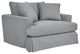 Ciara 53" Upholstered Chair and a Half in Pearl, Slate Gray