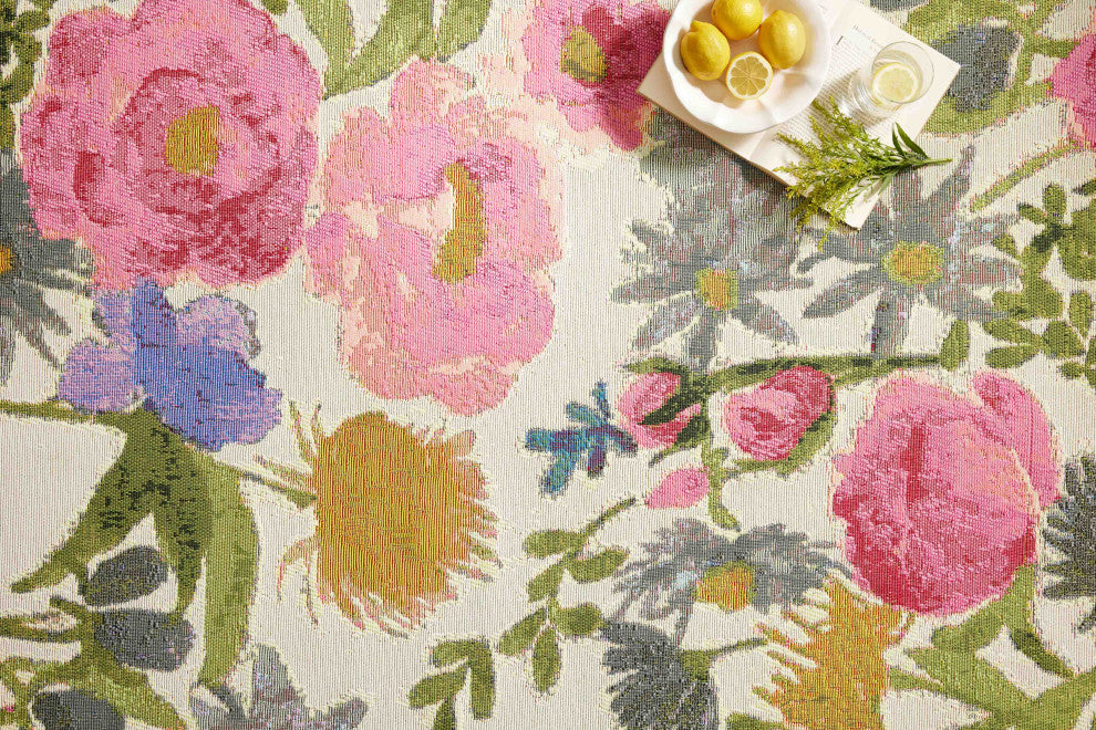 Loloi II Botanical Ivory/Multi 7'10"x11'2" Area Rug