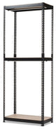 Modern Black 3-Shelf Metal Closet Storage Racking Organizer