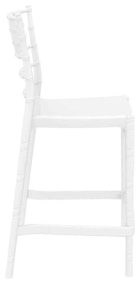 Compamia Elle Chiavari Counter Stools, Set of 2, White
