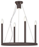 Hercules Chandelier, Bronze