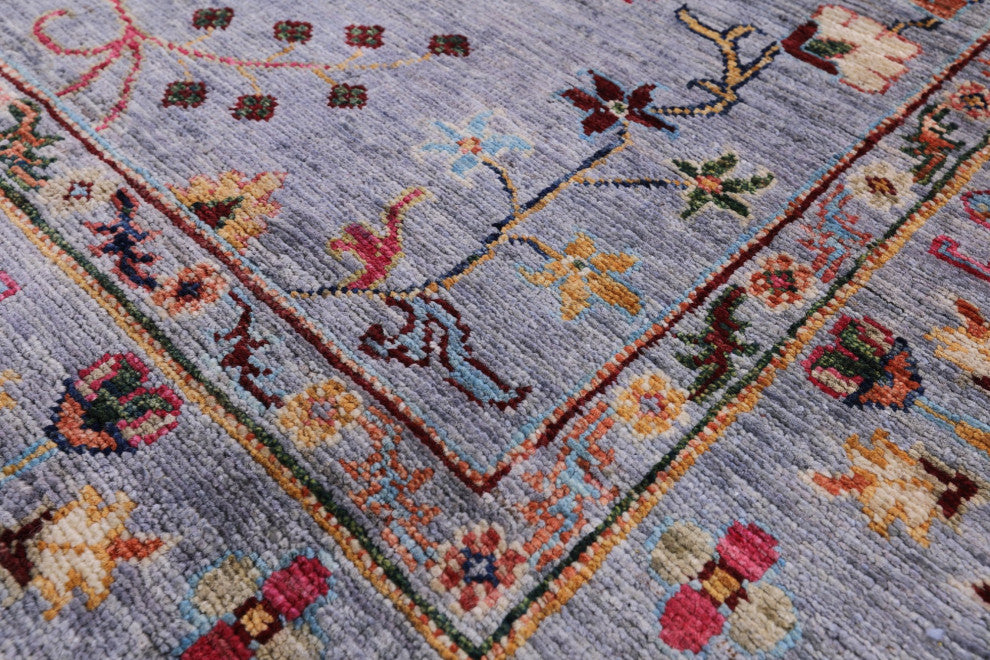 5' 0" X 6' 7" Hand Knotted Persian Tabriz Wool Rug Q11326