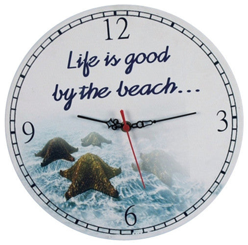Life Is Good By The Beach Clock